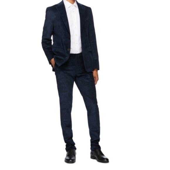 Etro Men’s paisley Corduroy Slim Fit Trousers Pants Size 38 - Picture 4 of 10